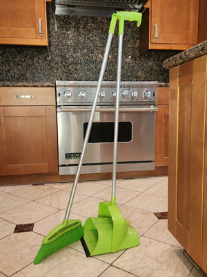 Extendable Upright Dustpan and Broom Set