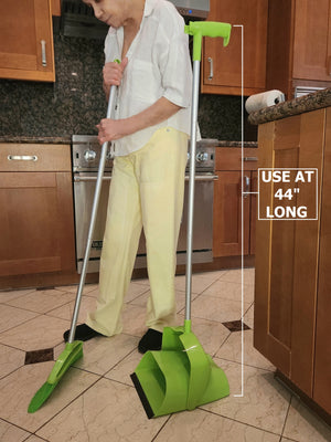 Extendable Upright Dustpan and Broom Set