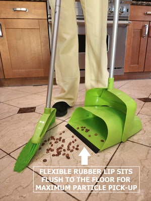 Extendable Upright Dustpan and Broom Set